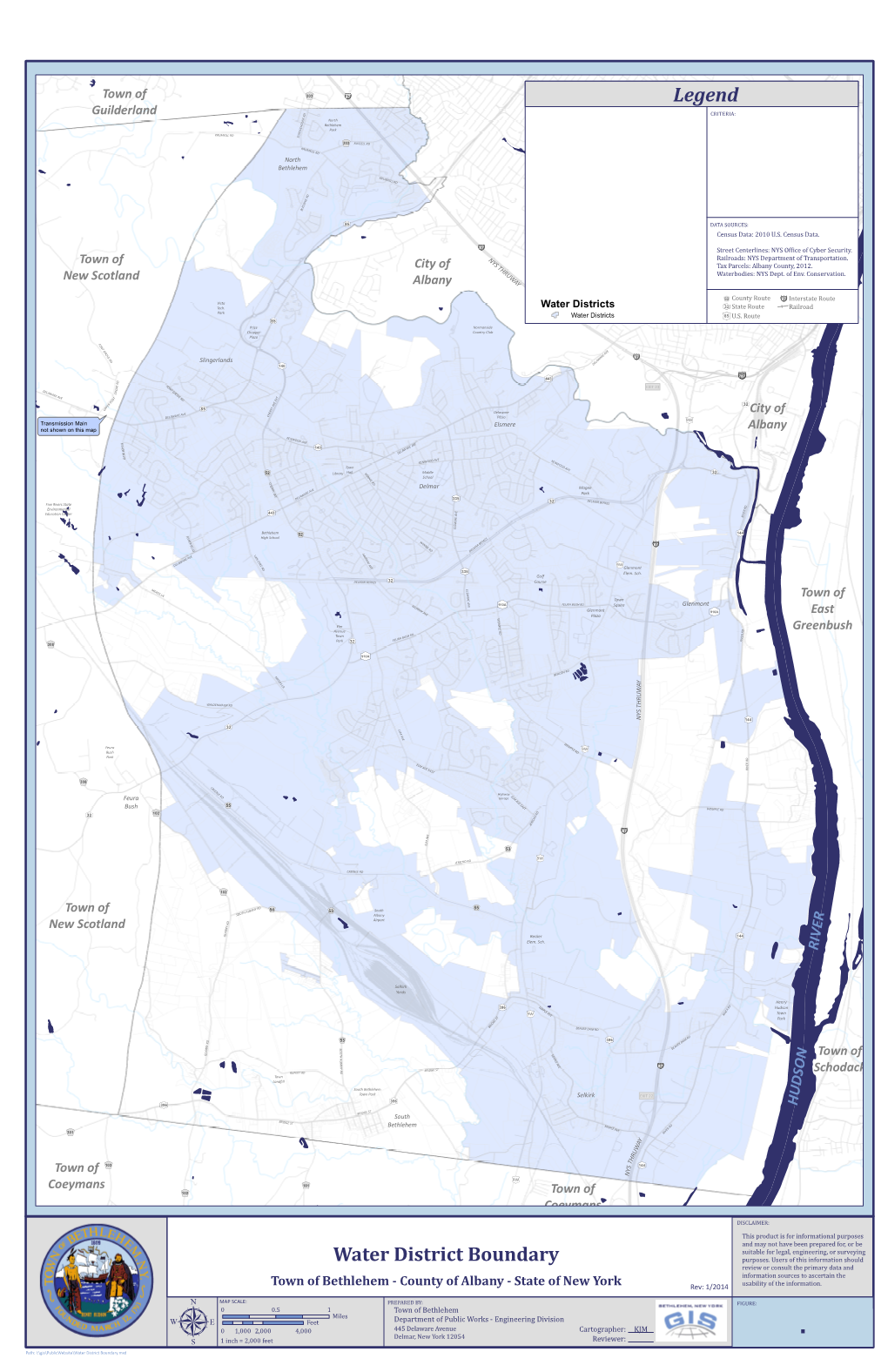 Water District Boundary Legend