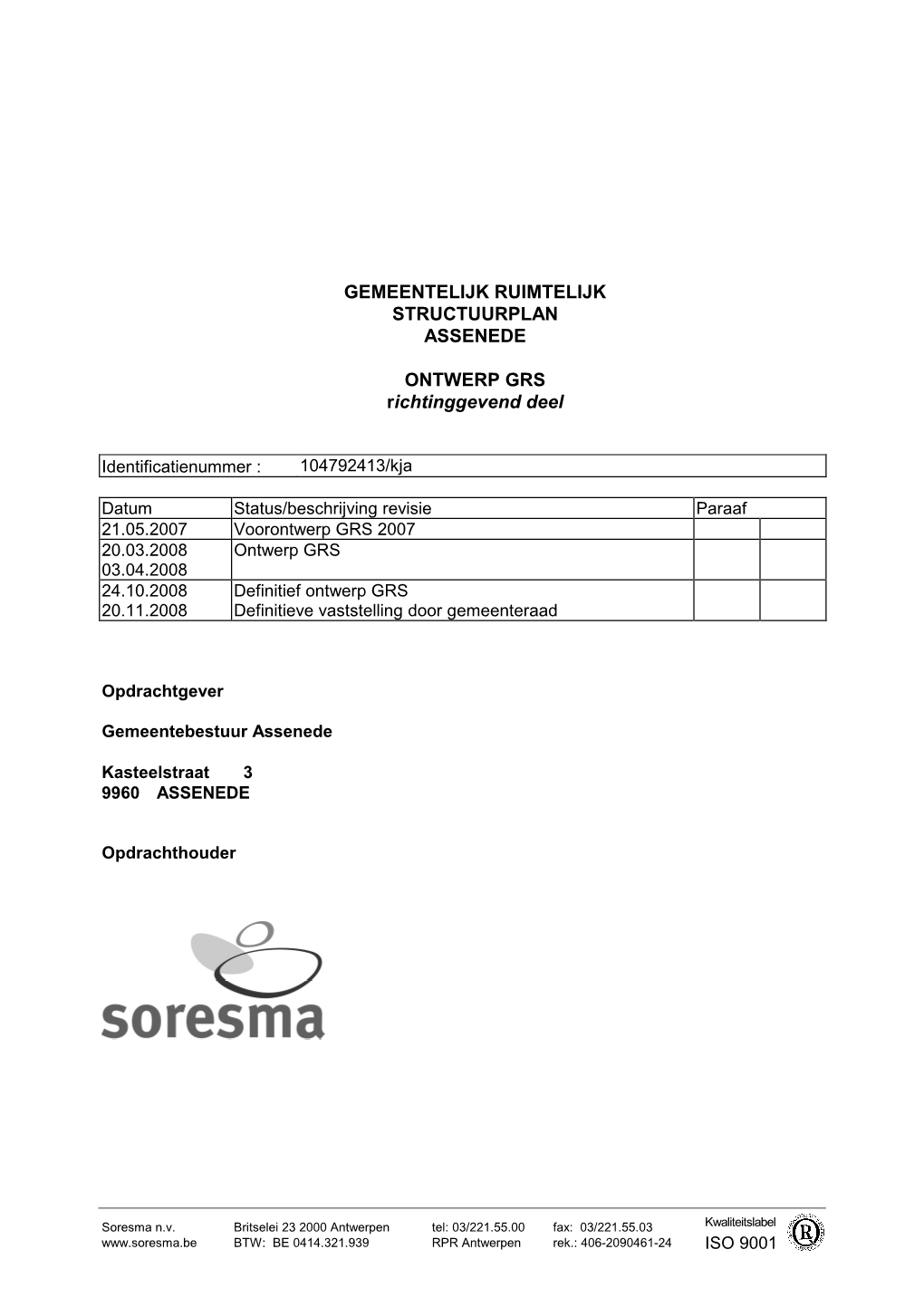 Gemeentelijk Ruimtelijk Structuurplan Assenede