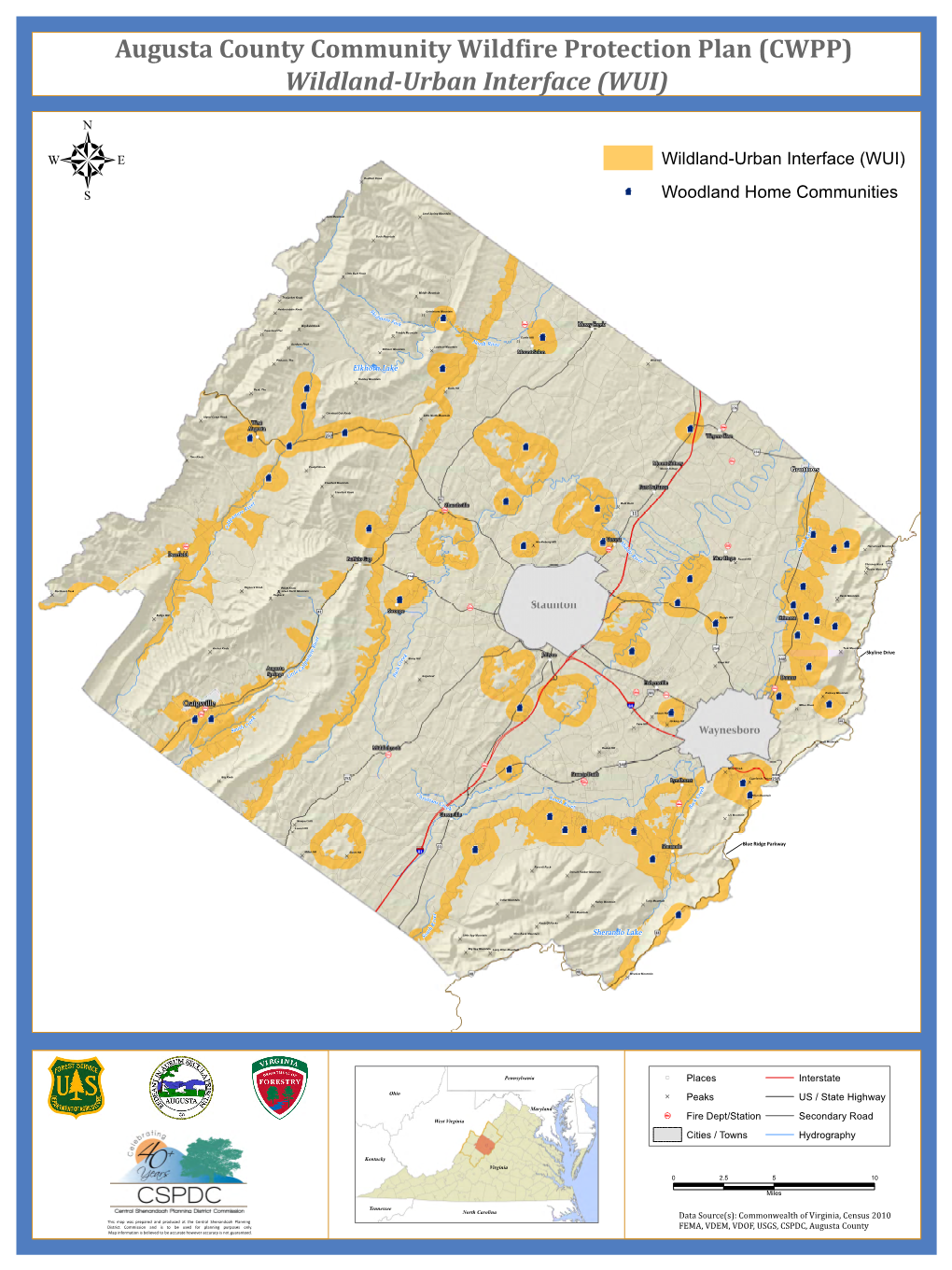 Augusta County Community Wildfire Protection Plan (CWPP) Wildland-Urban Interface (WUI)