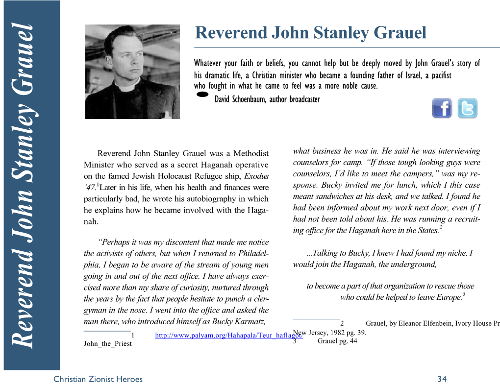 Reverend John Stanley G Rauel