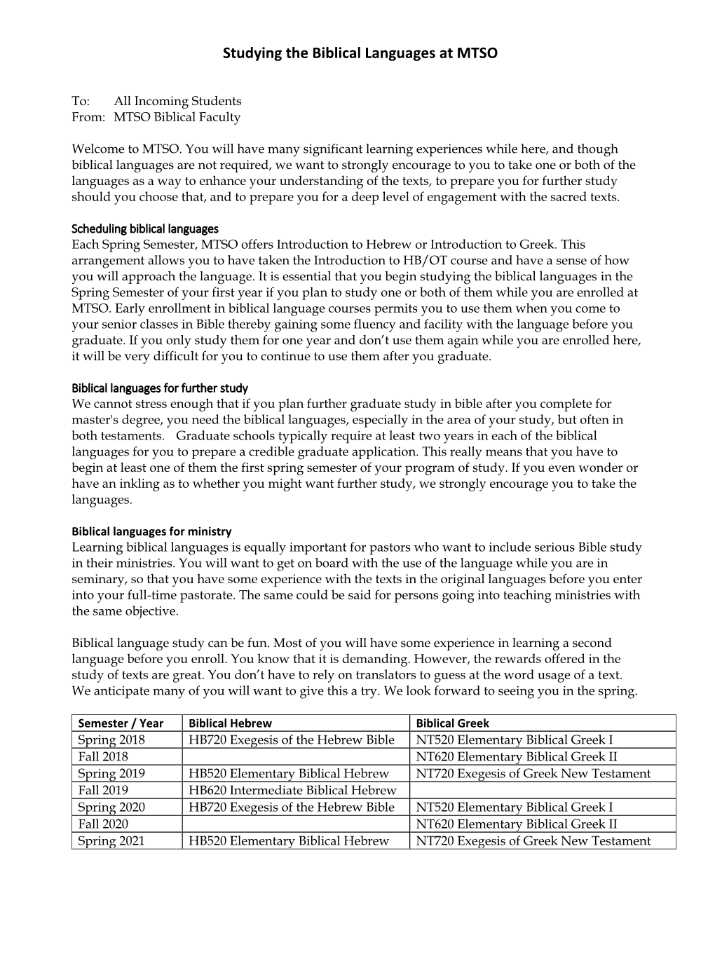 Biblical Languages Information