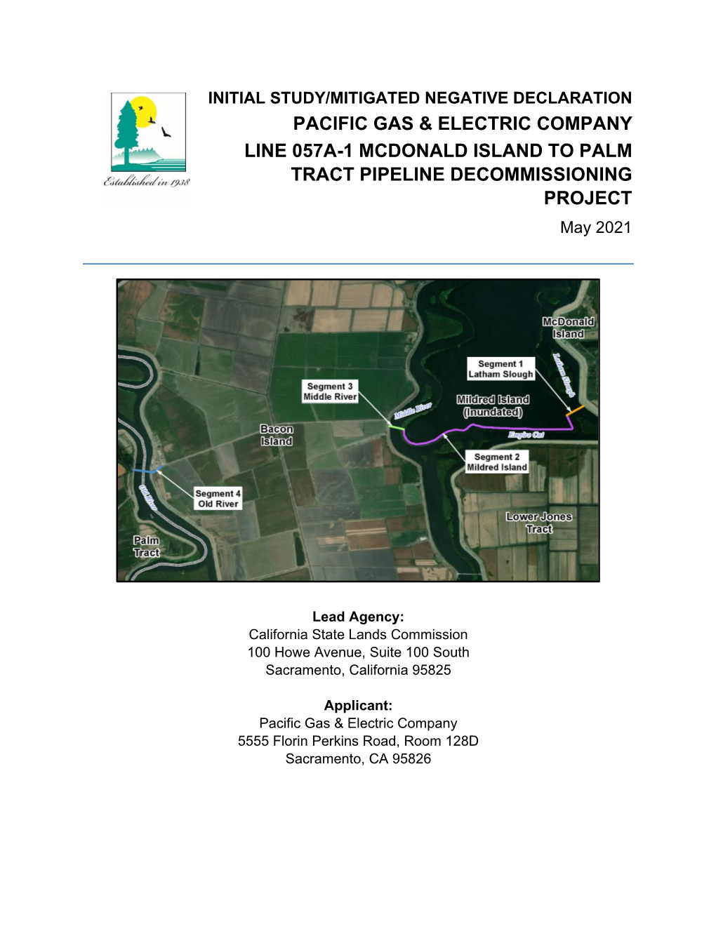 PG&E Line 057A-1 Pipeline Decommissioining Project