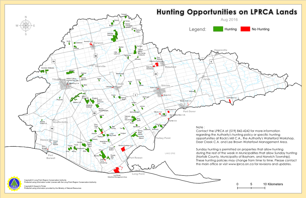 Hunting Opportunities on LPRCA Lands
