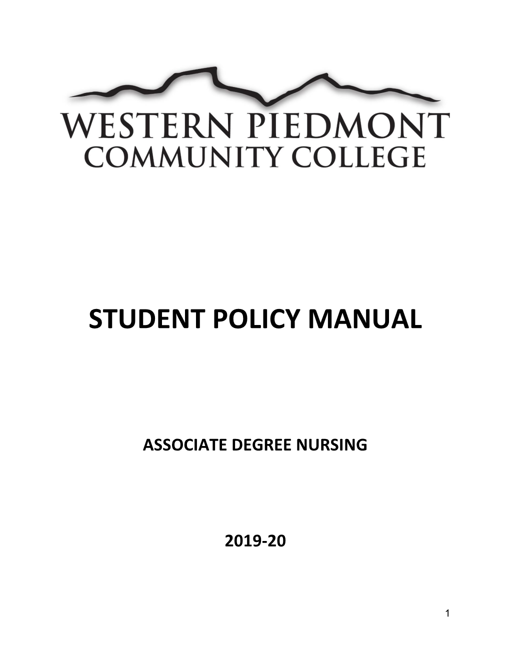 Student Policy Manual