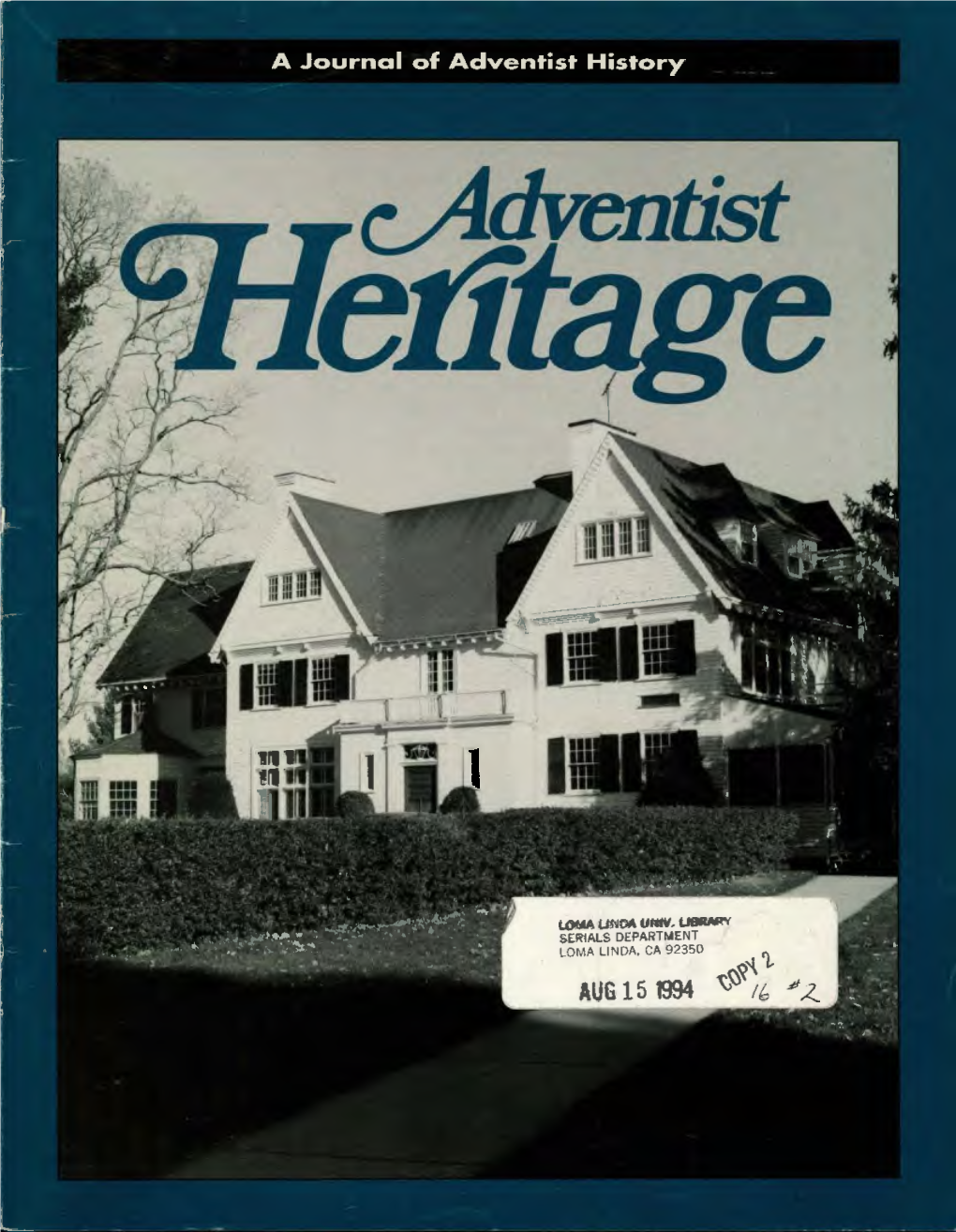 Adventist Heritage, Spring 1994