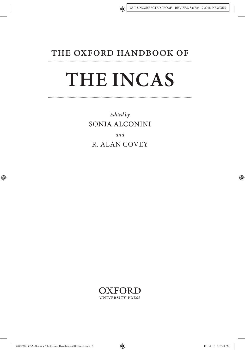 Inca Advances Into the Southeastern Tropics the Inca Frontier in Perspective