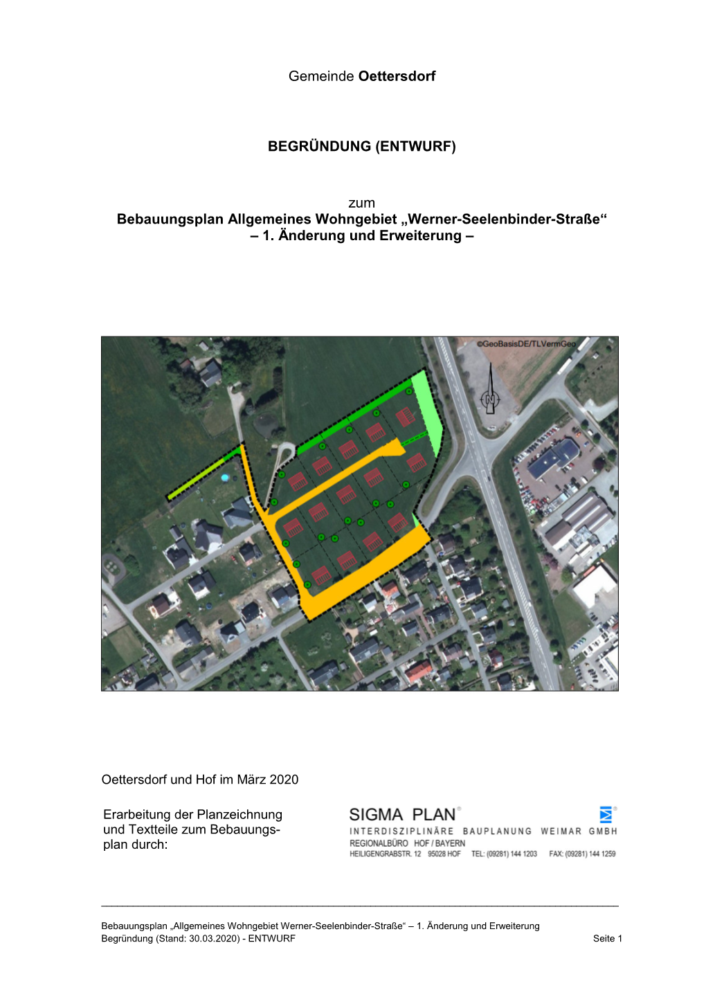 Gemeinde Oettersdorf BEGRÜNDUNG (ENTWURF) Zum