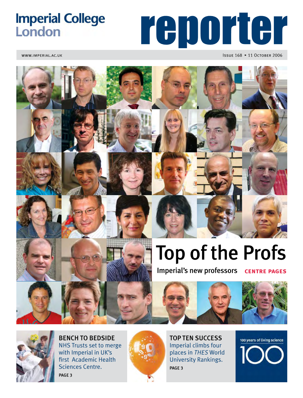 Top of the Profs Imperial’S New Professors Centre Pages