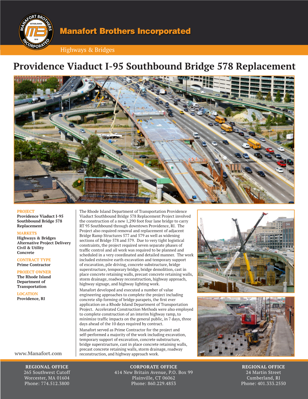 Providence Viaduct I-95 Southbound Bridge 578 Replacement