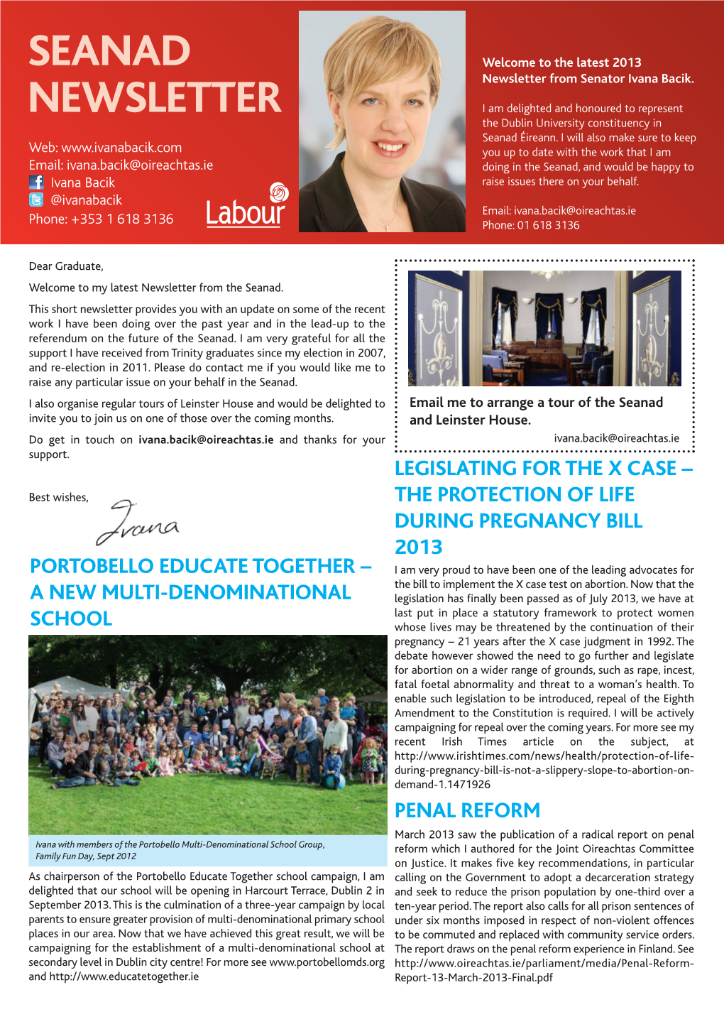 Seanad Newsletter