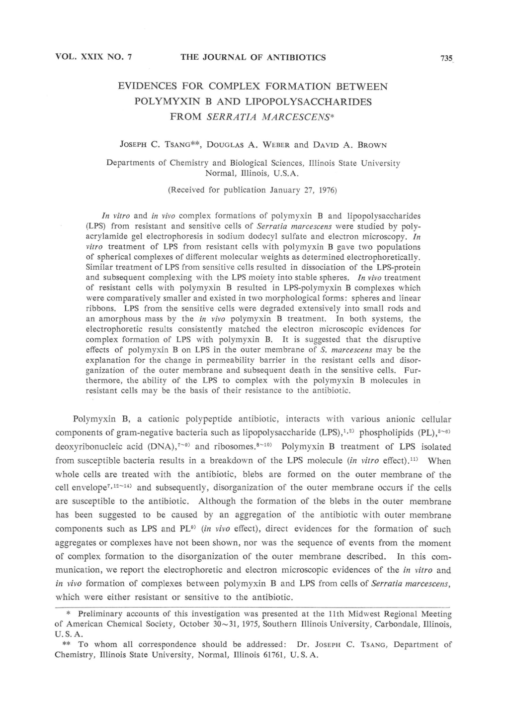 Polymyxin B, a Cationic Polypeptide Antibiotic, Interacts with Various