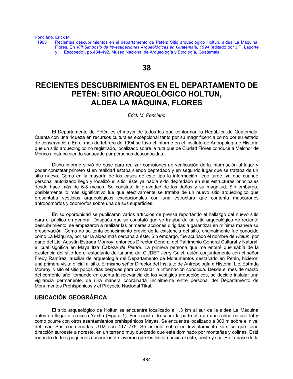 38 Recientes Descubrimientos En El Departamento De