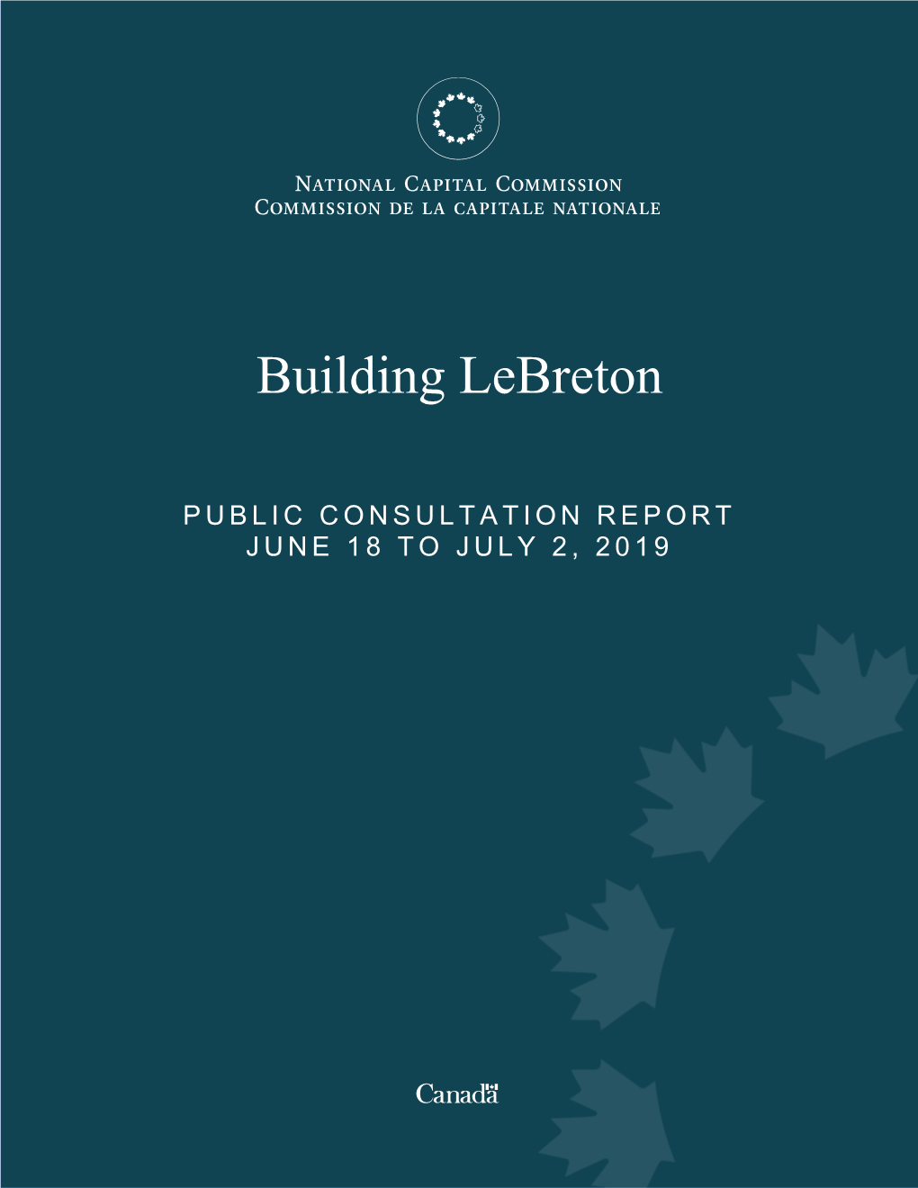 Building Lebreton Public Consultation