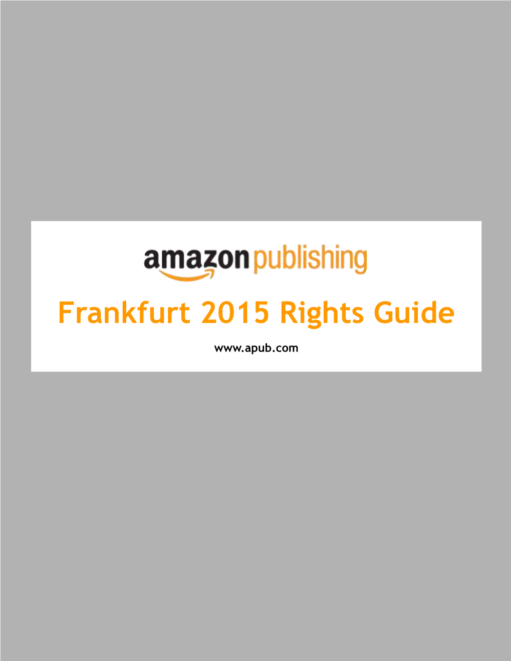 Frankfurt 2015 Rights Guide