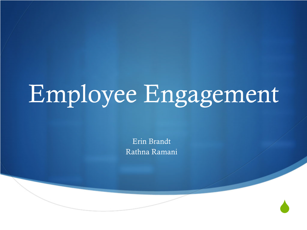 Employee Engagement Overview