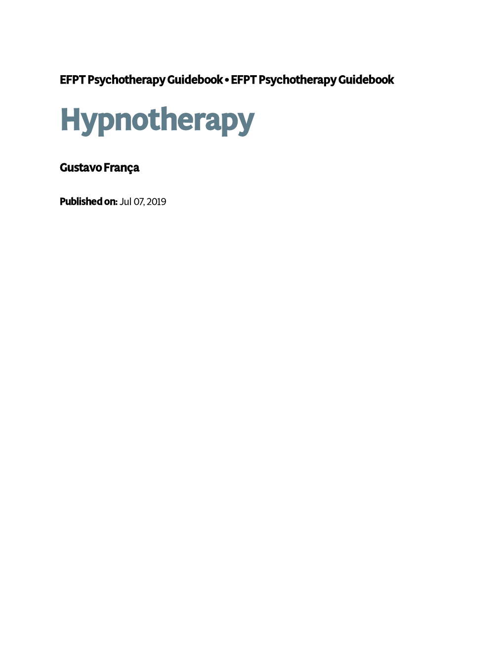 Hypnotherapy