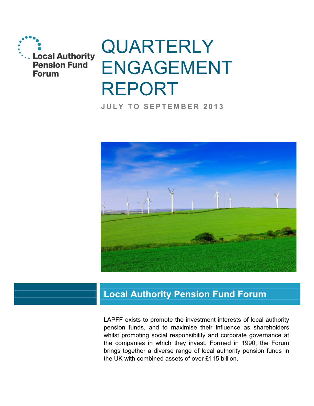 Local Authority Pension Fund Forum