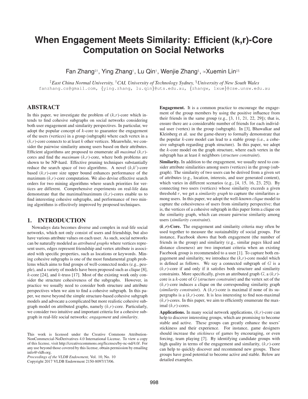 Efficient (K,R)-Core Computation on Social Networks