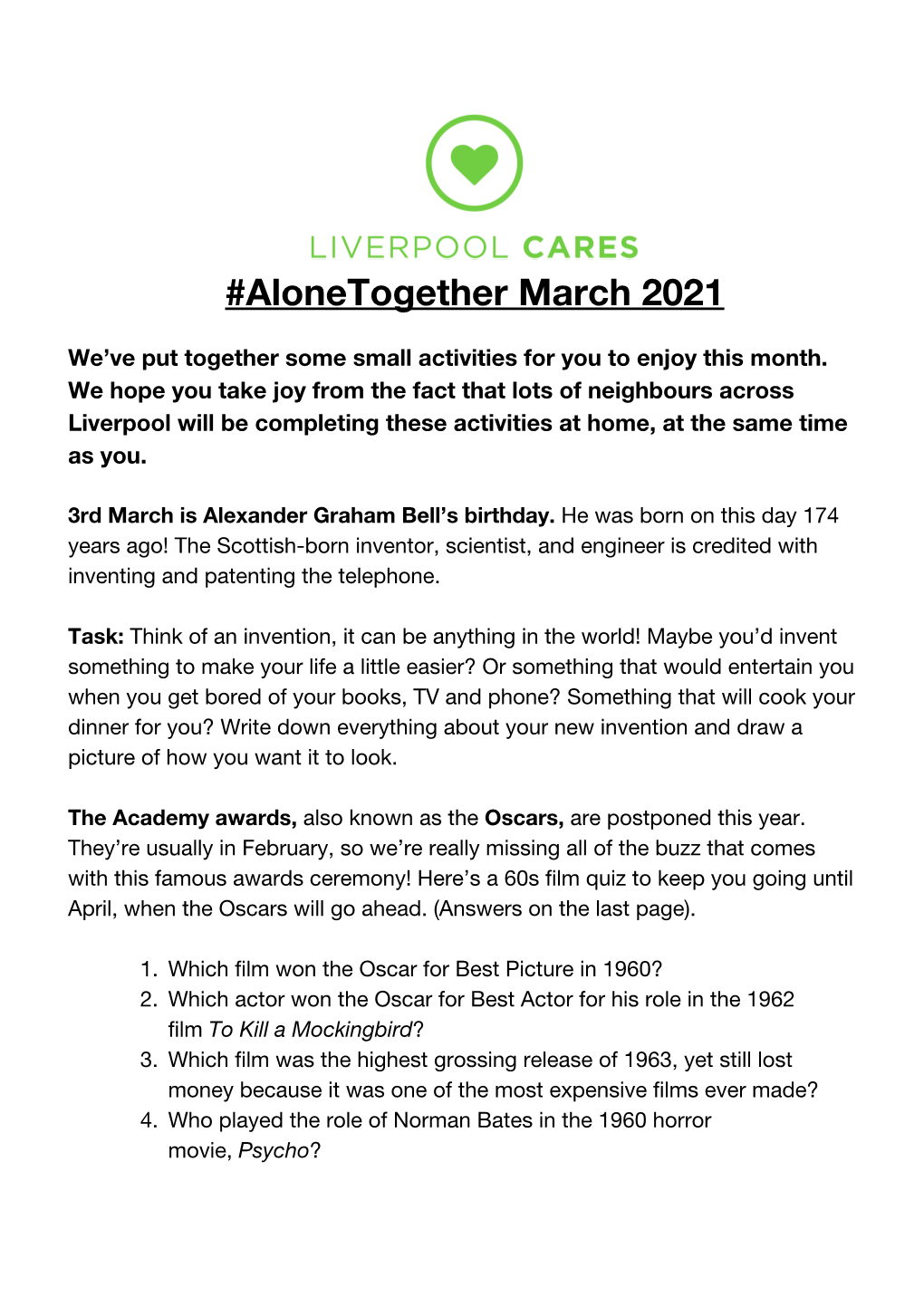 Alonetogether March 2021