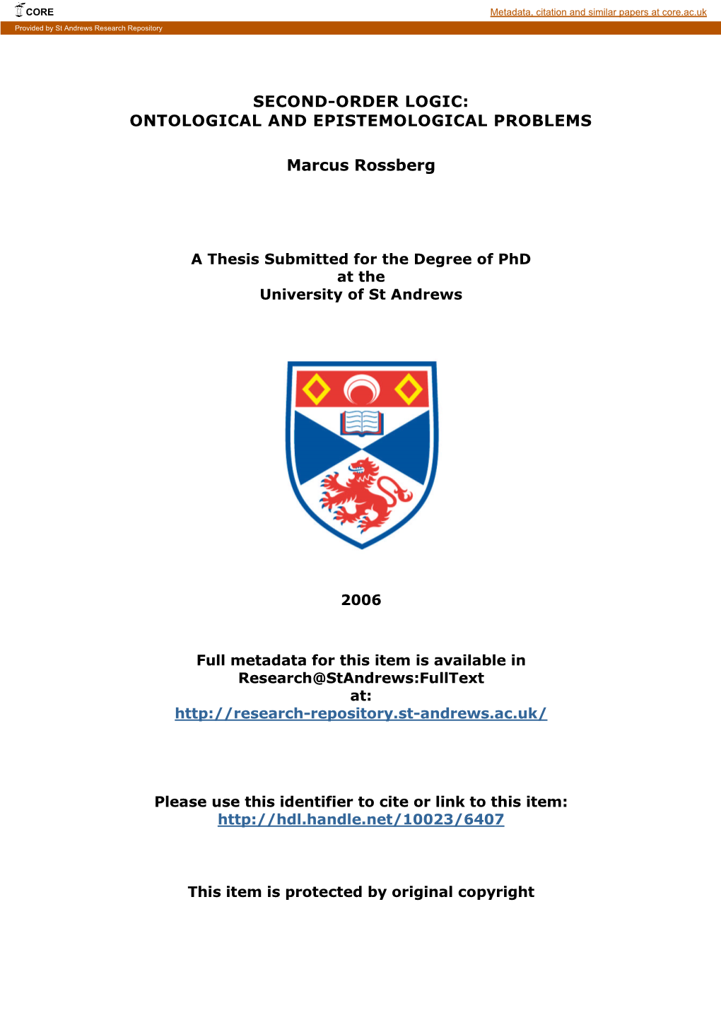 Marcus Rossberg Phd Thesis