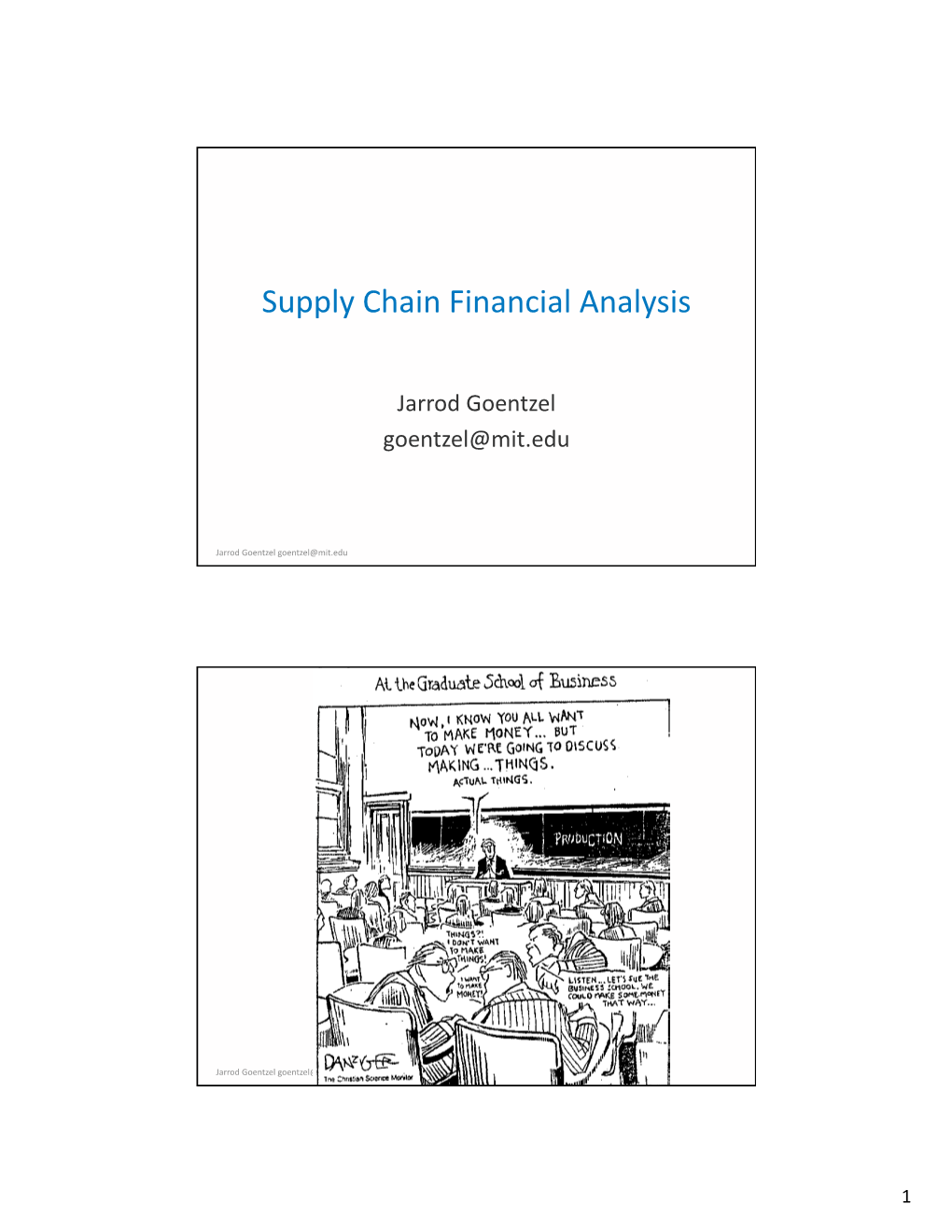 Supply Chain Financial Analysis