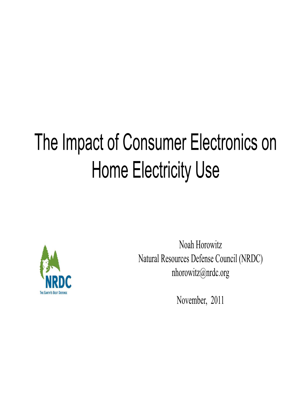 The Impact of Consumer Electronics on Home Electricity Use