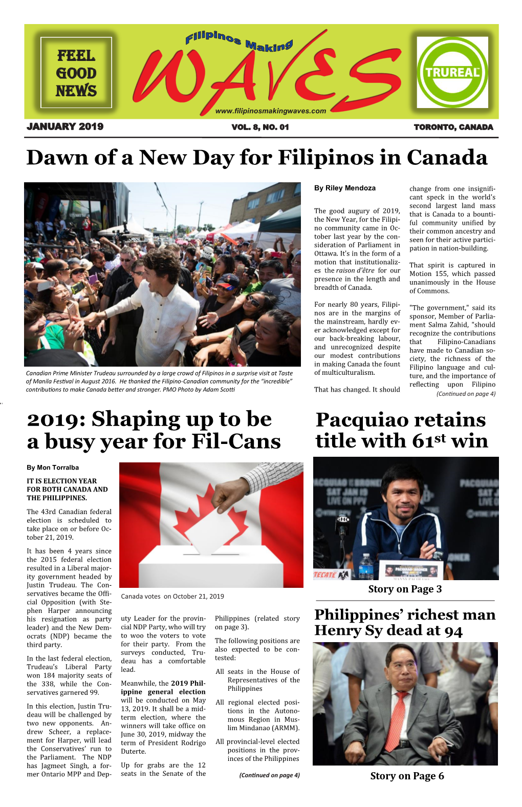 Dawn of a New Day for Filipinos in Canada 2019