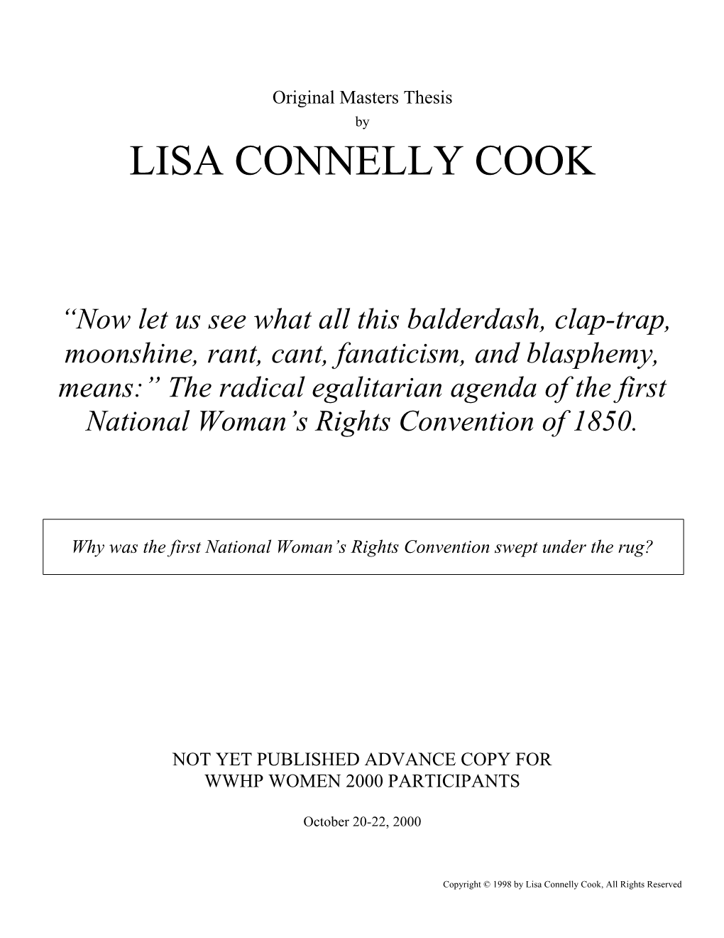Lisa Connelly Cook