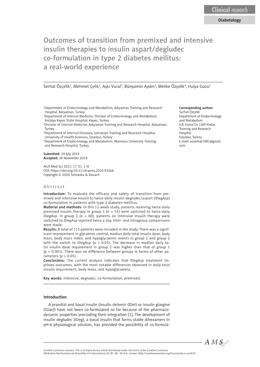 Outcomes of Transition from Premixed and Intensive Insulin Therapies to Insulin Aspart/Degludec Co-Formulation in Type 2 Diabetes Mellitus: a Real-World Experience