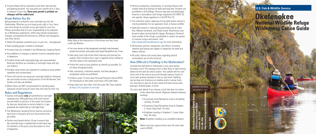 Okefenokee Wilderness Canoe Guide