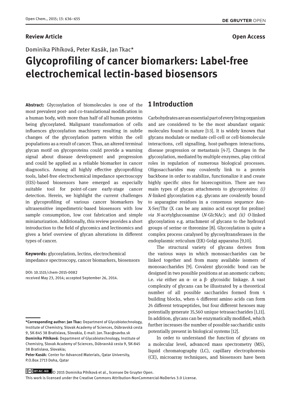 Label-Free Electrochemical Lectin-Based Biosensors