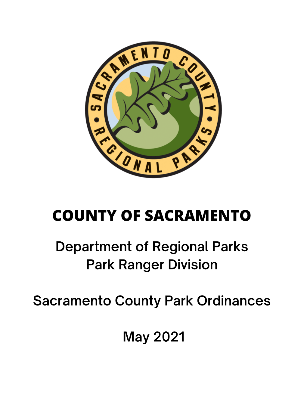 Sacramento County Park Ordinances