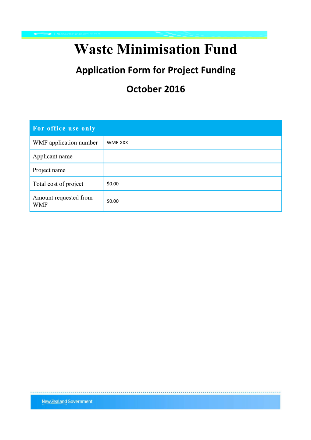 WMF Application Form 2015