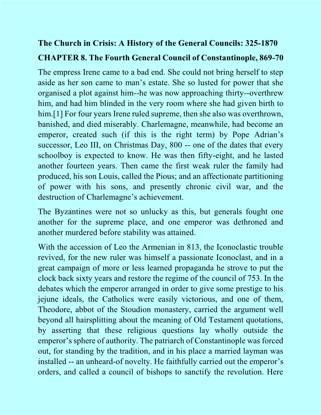 Fourth Council of Constantinople