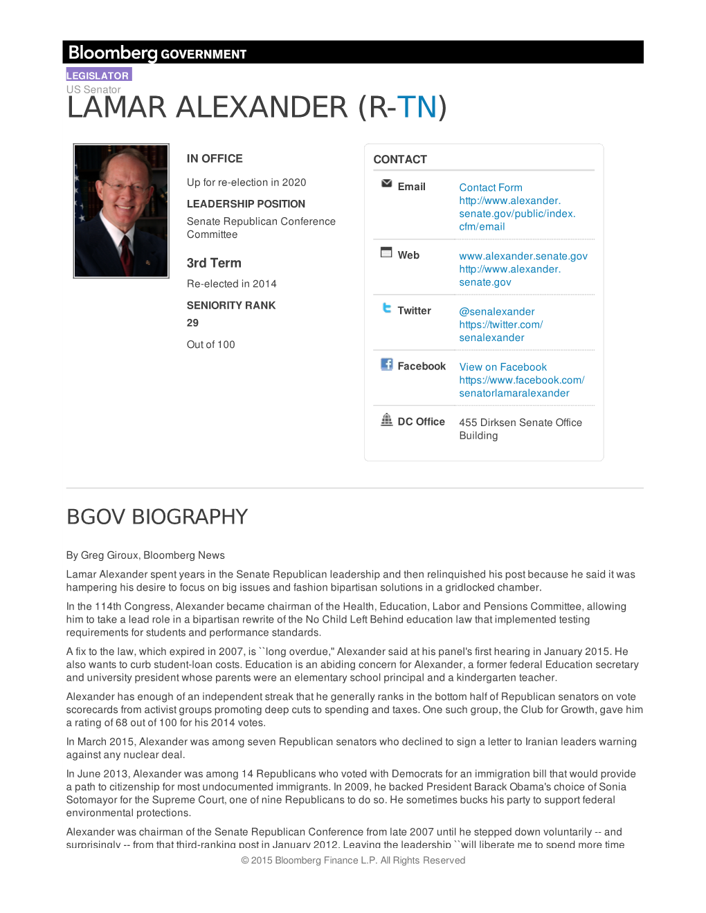 Lamar Alexander (R-Tn)