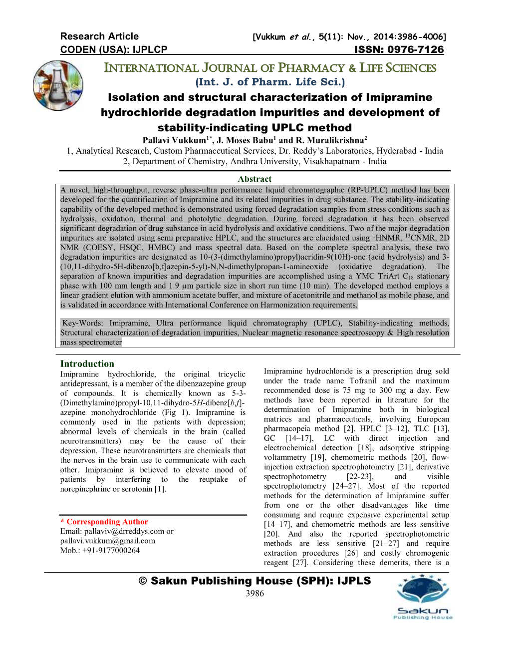 International Journal of Pharmacy & Life Sciences