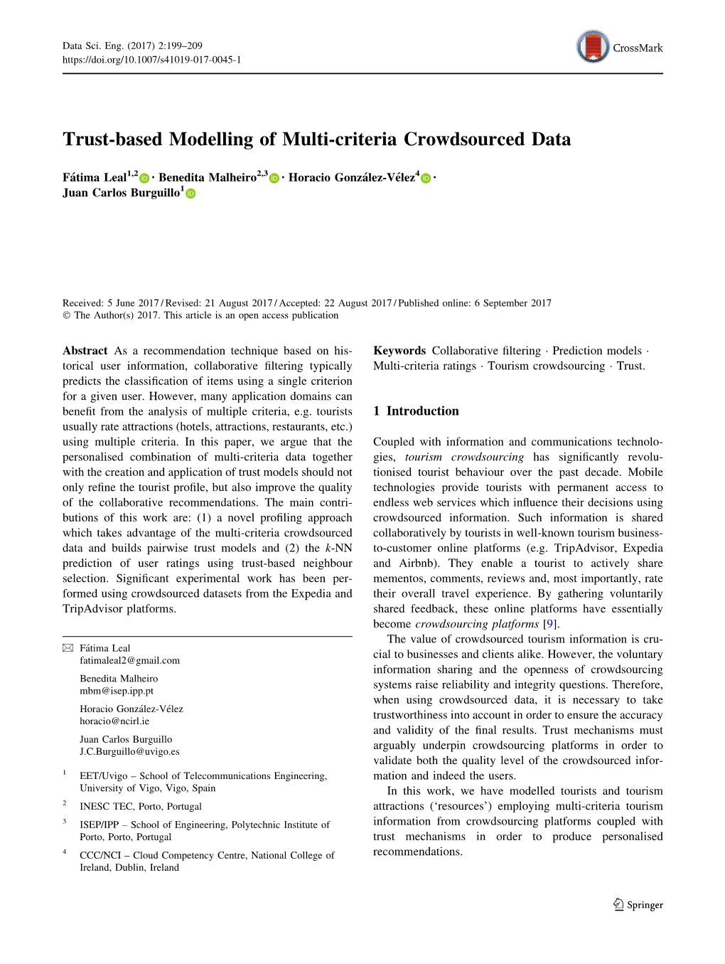 Trust-Based Modelling of Multi-Criteria Crowdsourced Data