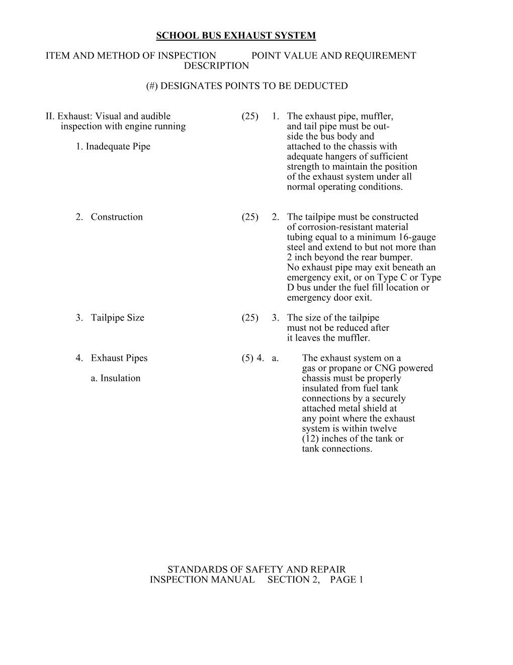 School Bus Exhaust System Item and Method Of