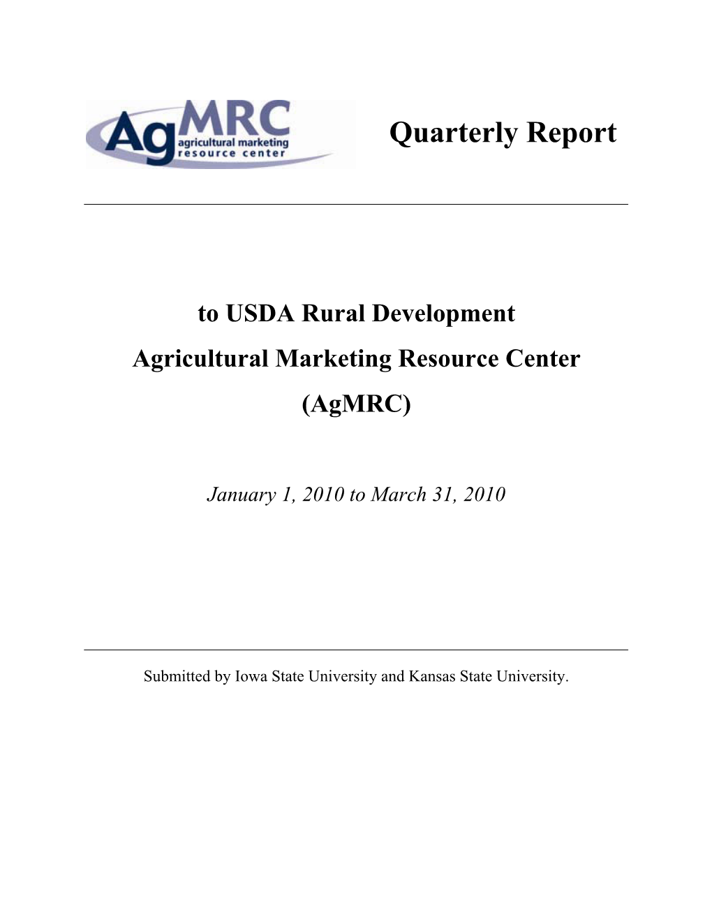 Second Quarter Report January 1, 2010 to March 31, 2010