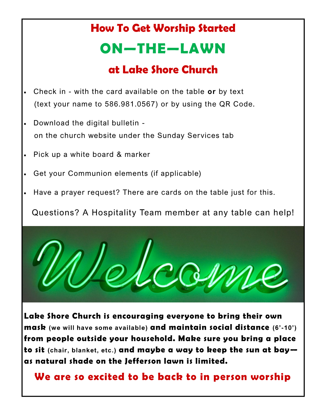 ON—THE—LAWN at Lake Shore Church