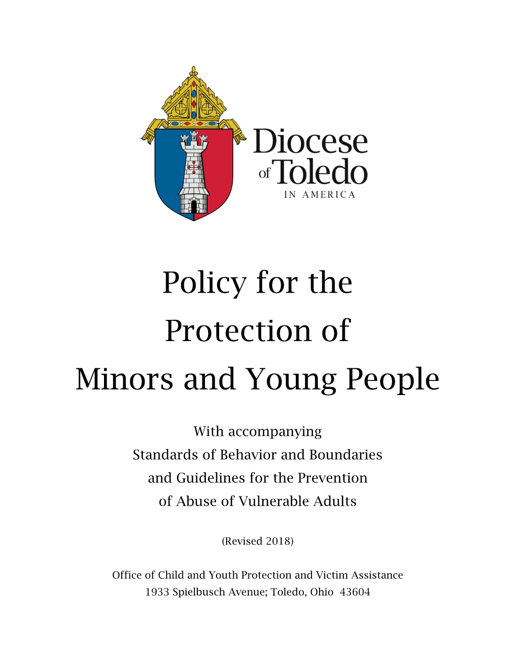 Policy for the Protection of Minors and Young People