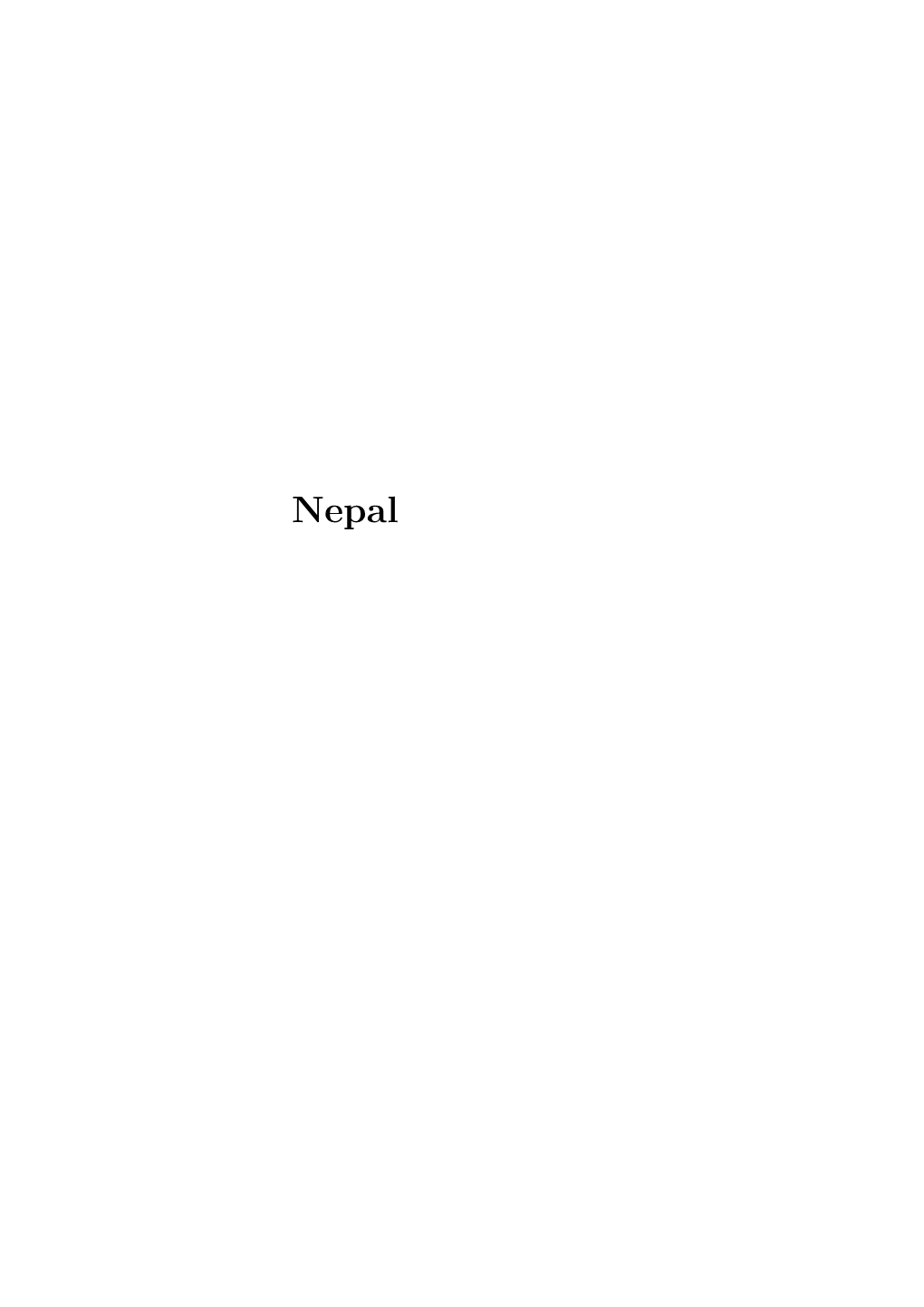 Political Status of Ethnic Groups in Nepal