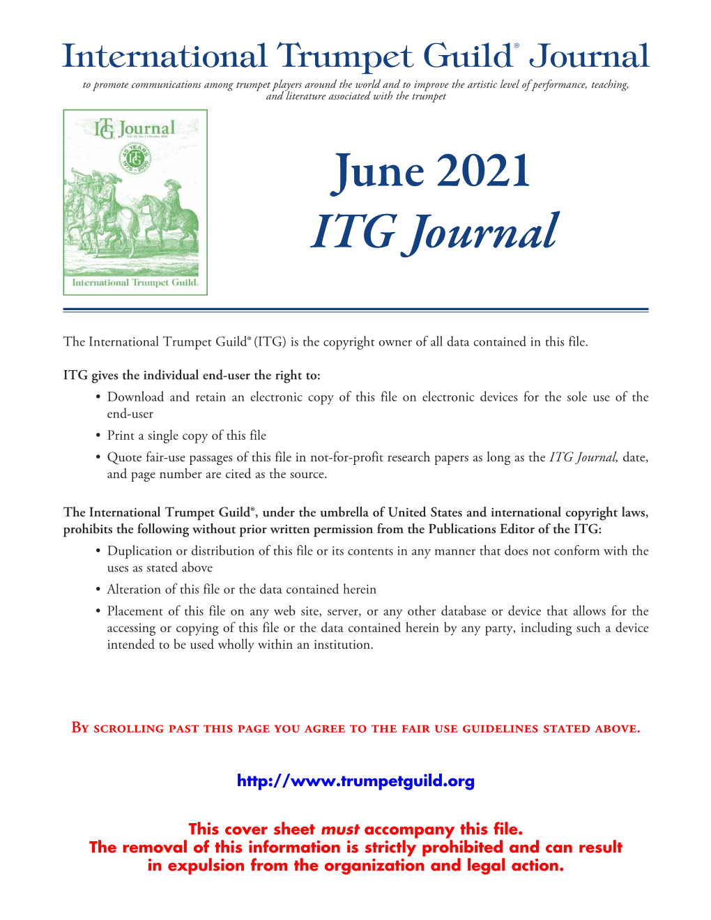 June 2021 ITG Journal