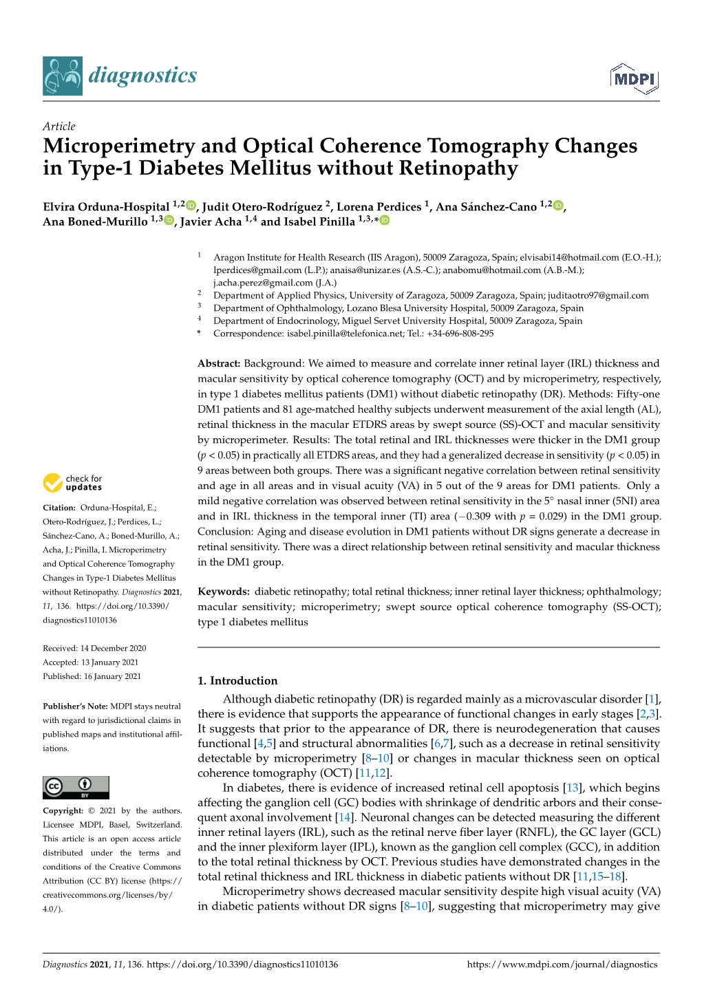 Microperimetry and Optical Coherence Tomography Changes in Type-1 Diabetes Mellitus Without Retinopathy