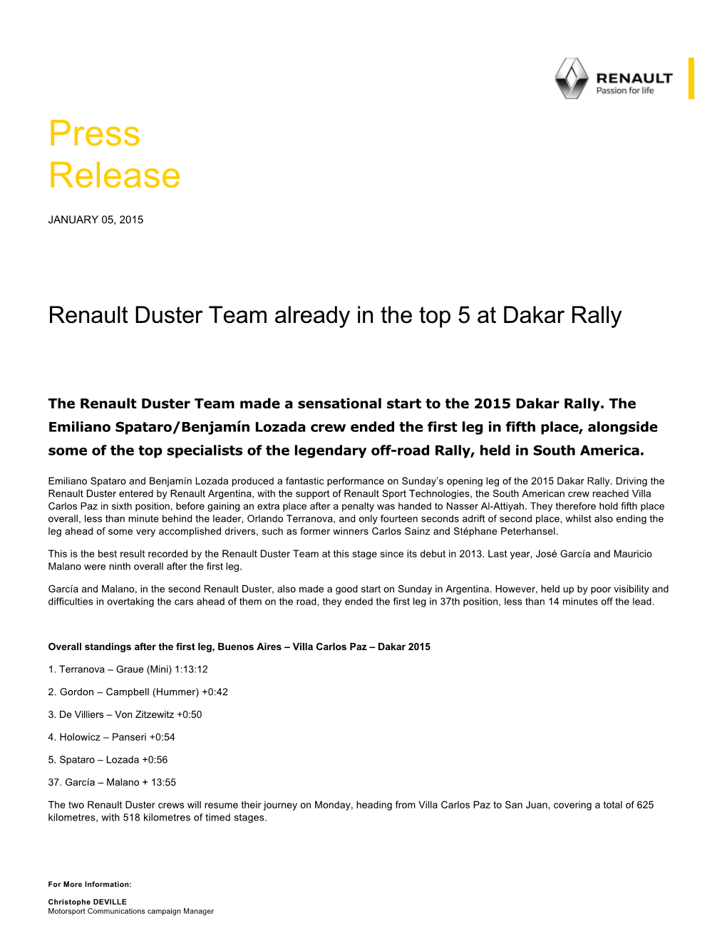 Press Release