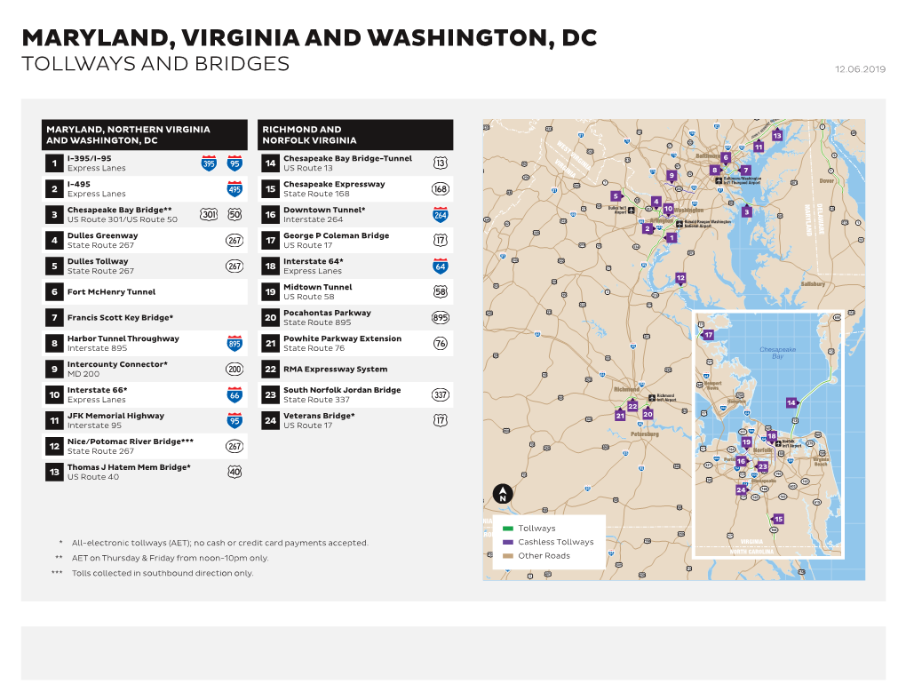 Maryland, Virginia and Washington, Dc