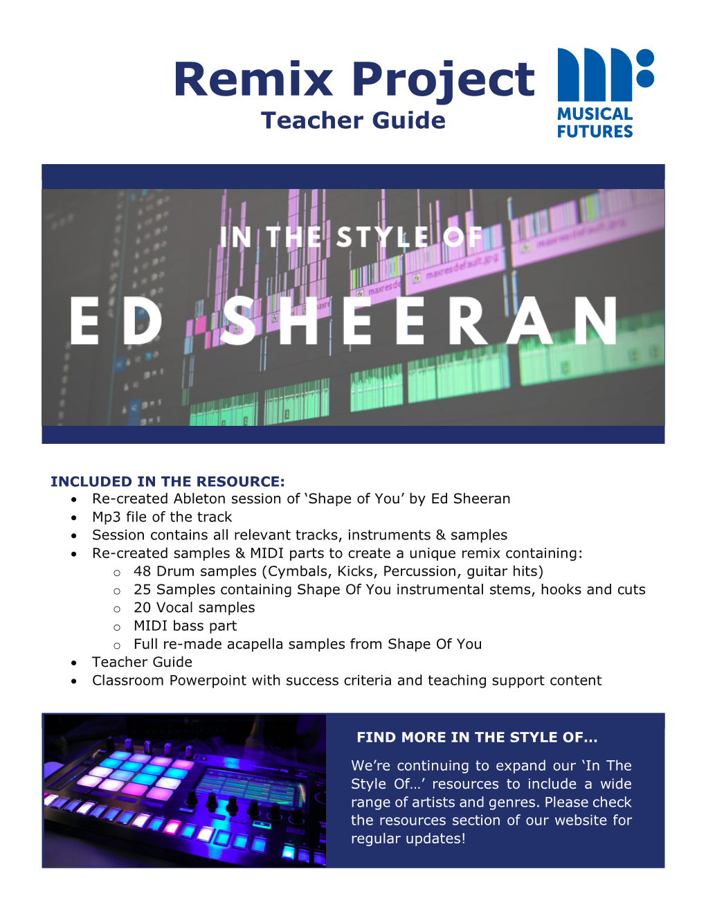 Teacher Guide: Shape Of