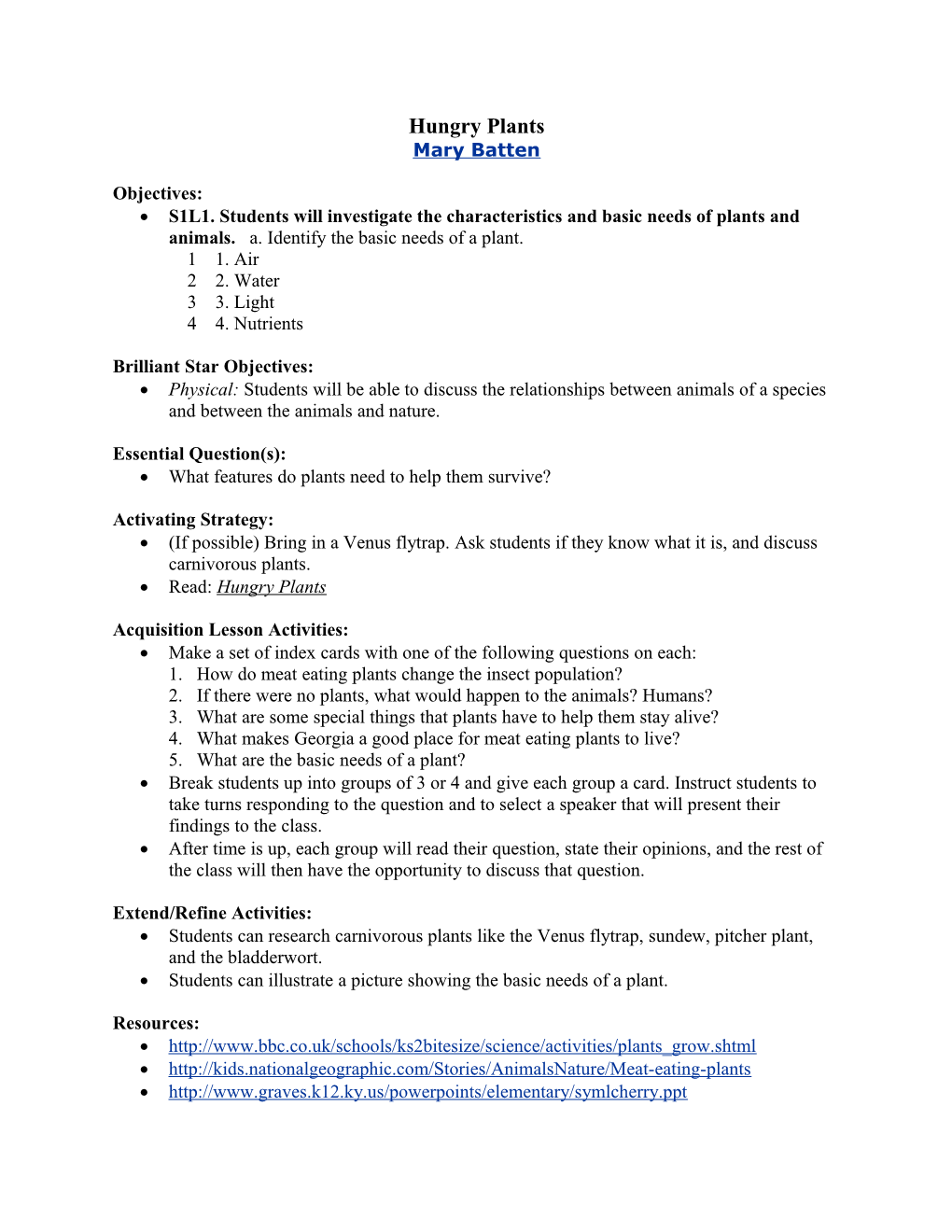 Brilliant Star Objectives s1