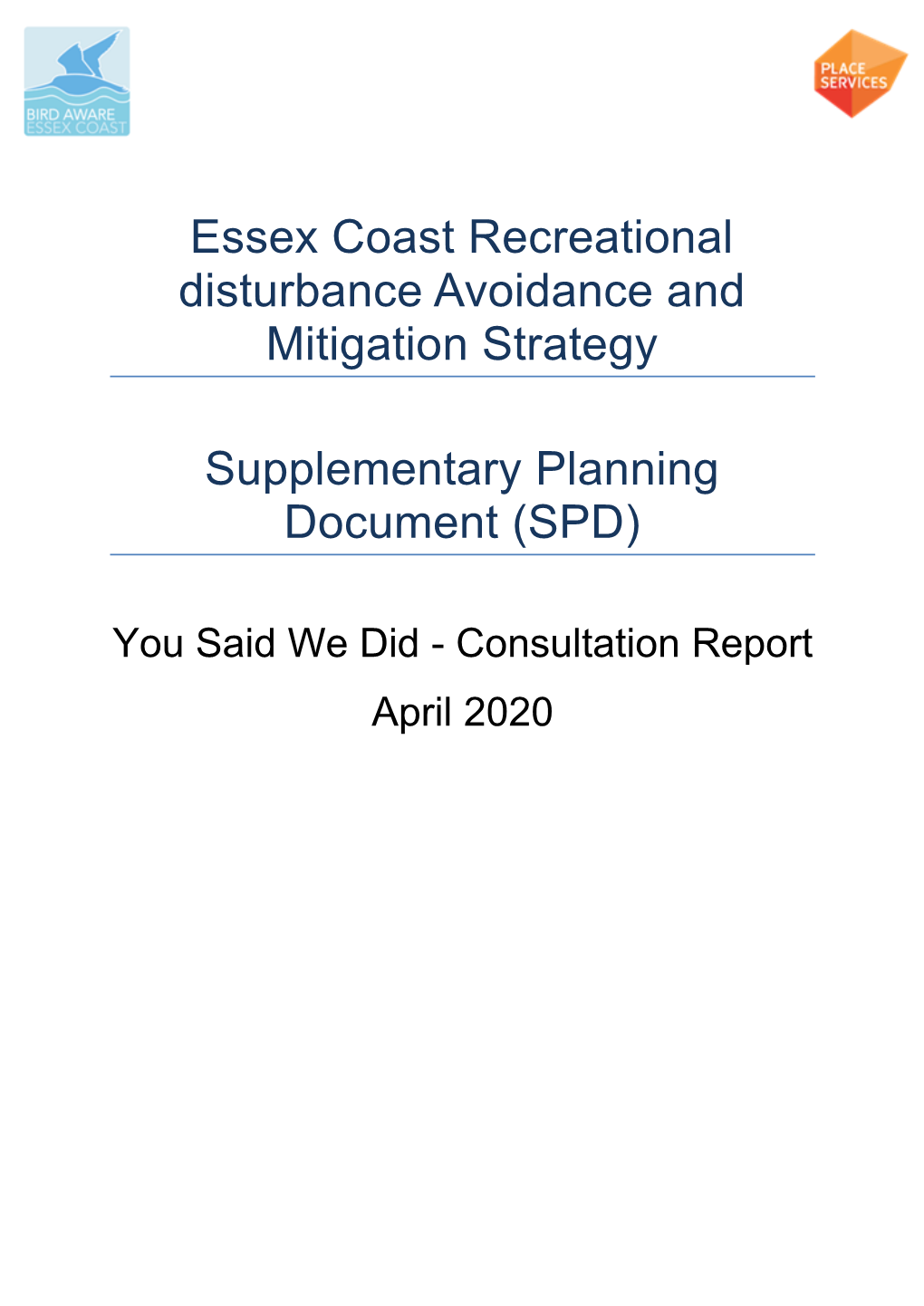 Essex Coast Recreational Disturbance Avoidance and Mitigation Strategy