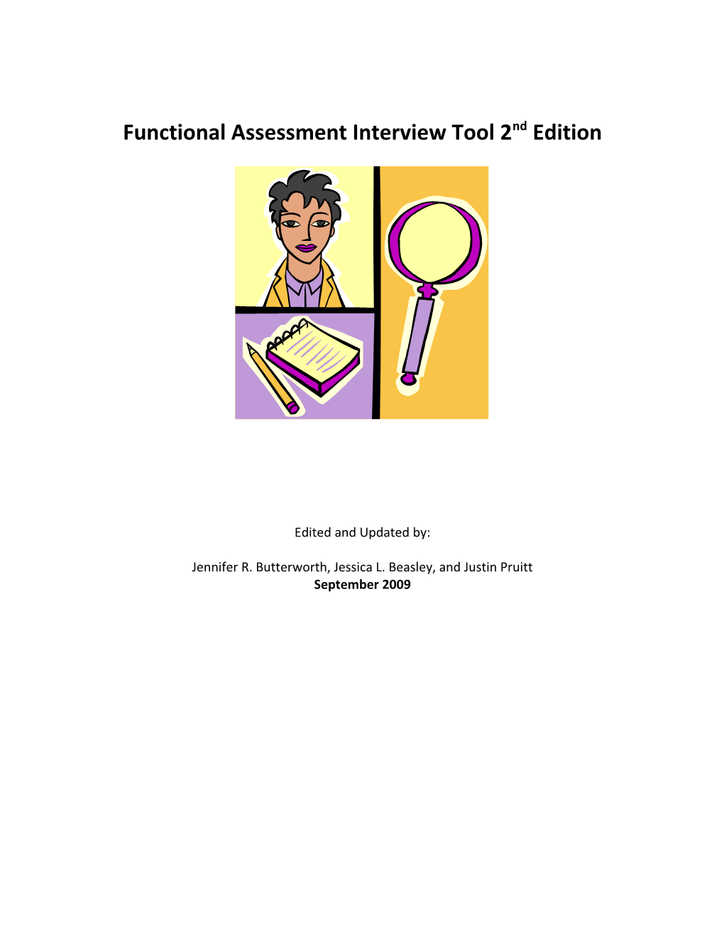 Functional Assessment Interview Tool 2Nd Edition